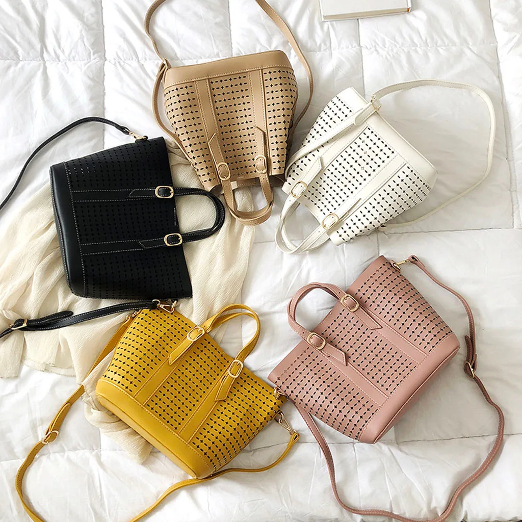 

Lady Women's Fashion Large-Capacity Handbag Work Bag Hollow Shoulder Bag Wild for 2019
