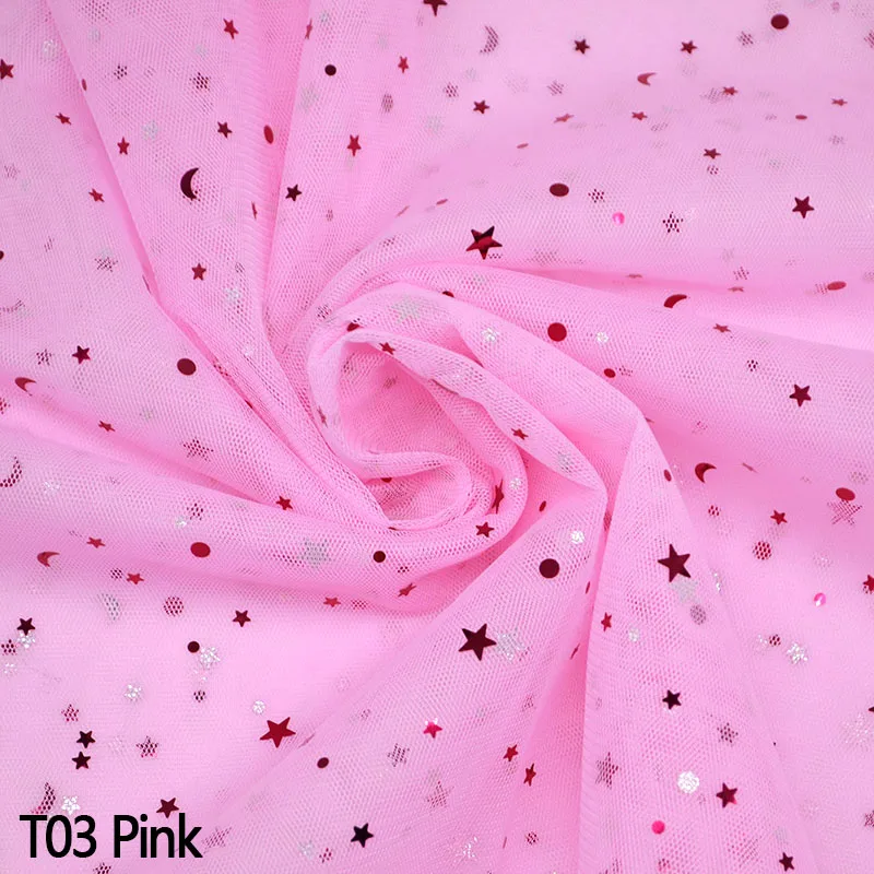 1P 160 см x 1 м Блестящий тюль из органзы с блестками DIY свадебный Тюль для украшения арки детский душ швейная юбка-пачка Ткань Домашний декор - Цвет: T03 Pink