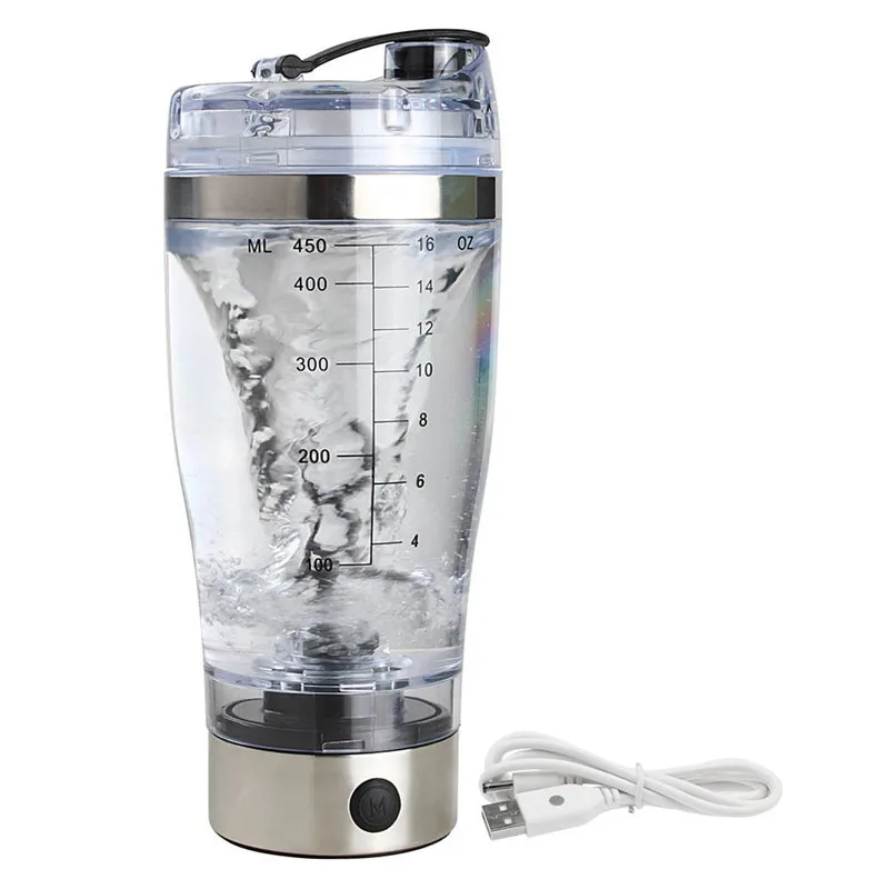 Automatic Electric Shaker Vortex Mixer Water Bottle Smart 450ML Hot