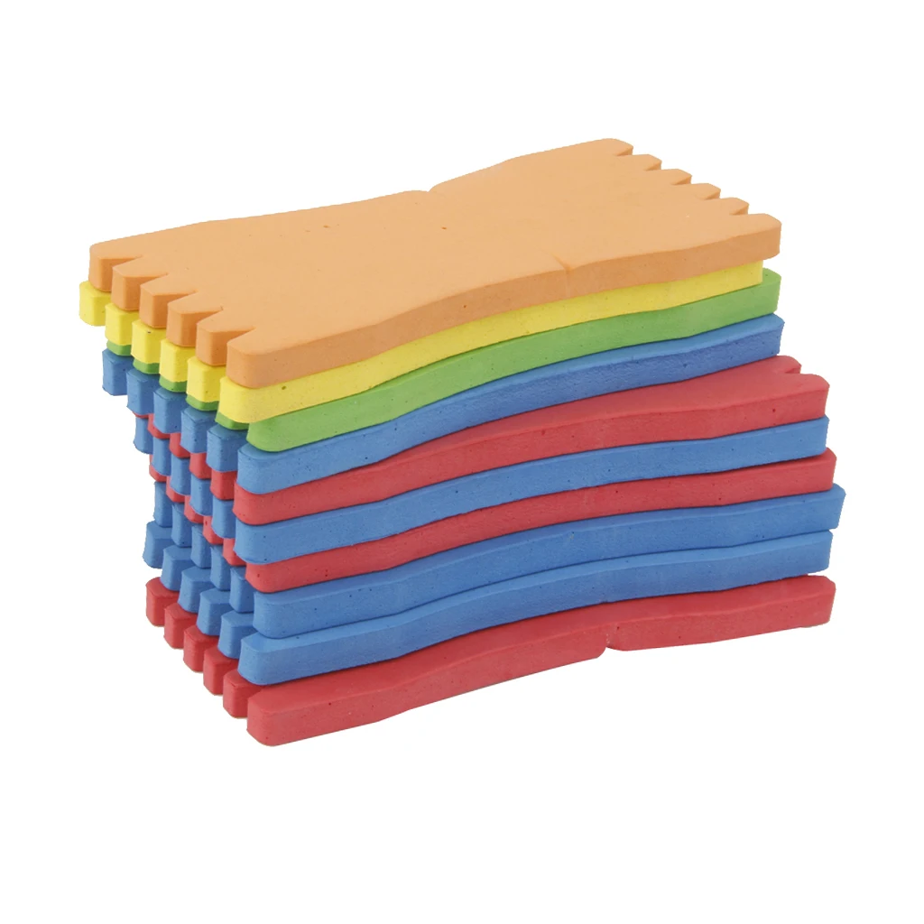 10 Pieces Foam Sponge Wrapped Wire Fishing Line Winding Board Fishing Line Plate Bobbin Spools