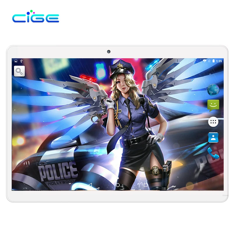 

CIGE 2018 Newest Free Shipping 10.1 inch Tablet PC MTK6582 Quad Core 2GB RAM 16GB ROM Android 7.0 GPS 3G 1280*800 IPS Tablet 10