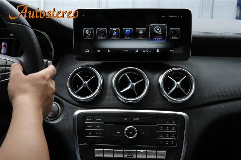 Best 4G RAM 10.25" DSP Android display for Mercede Benz CLA GLA A Class W176 2013-2019 car GPS Navigation radiostereo dash multimedia 6