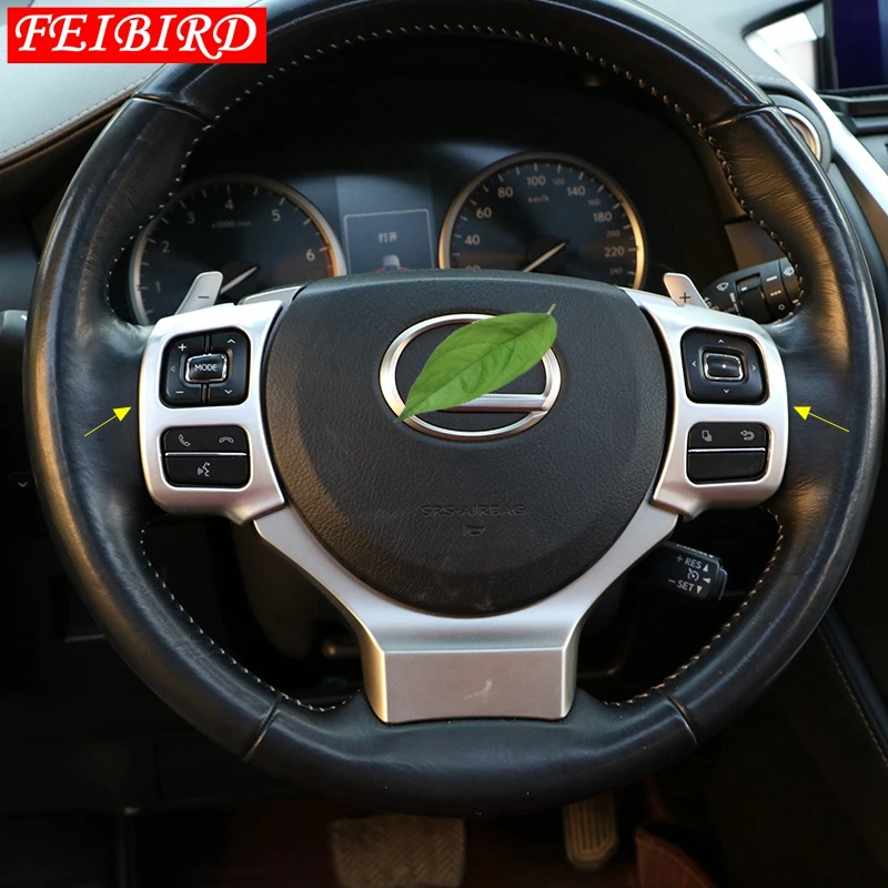 Us 13 5 40 Off Interior Mouldings For Lexus Nx Nx200t Nx300h 2015 2016 2017 2018 Abs Matte Silver Steering Wheel Protection Frame Cover Trim In