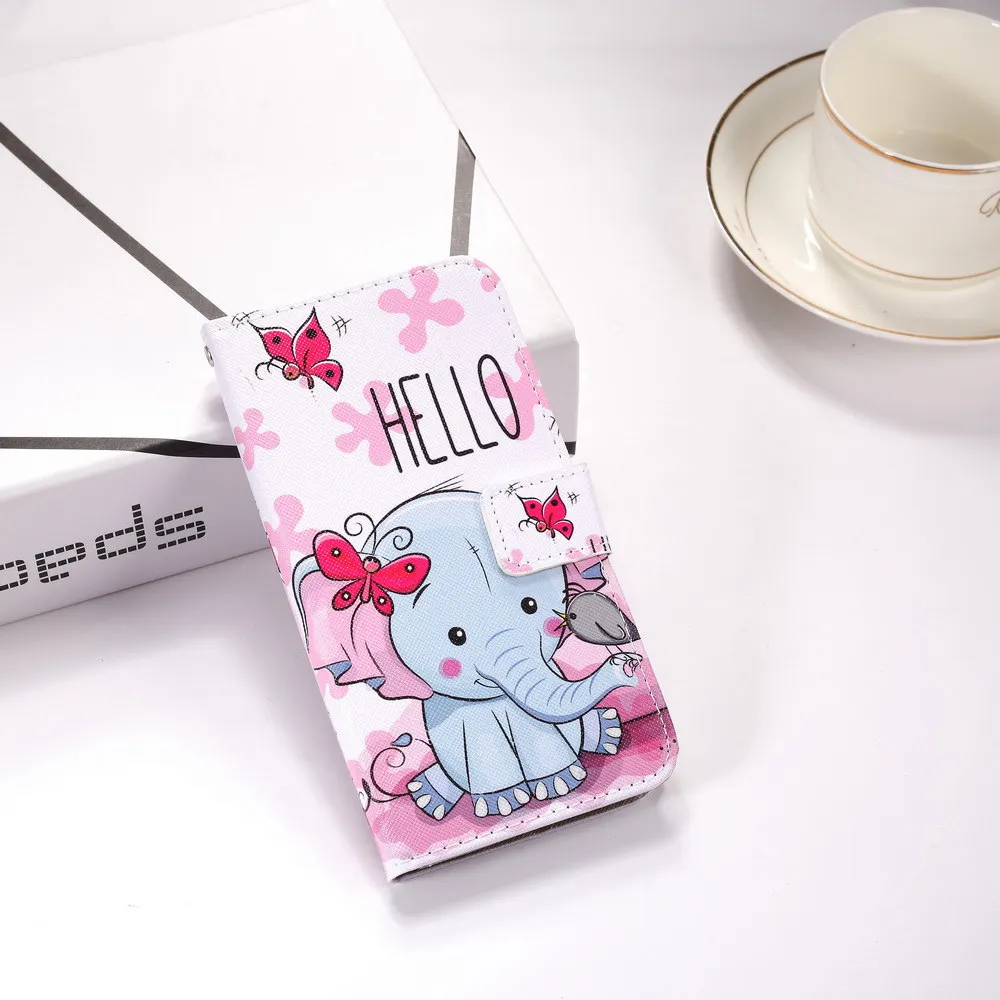 Милый чехол для телефона с рисунком книги для Xiaomi Redmi 4X 5A 5 Plus Note 4 6 Pro флип-чехол из искусственной кожи с ремешком