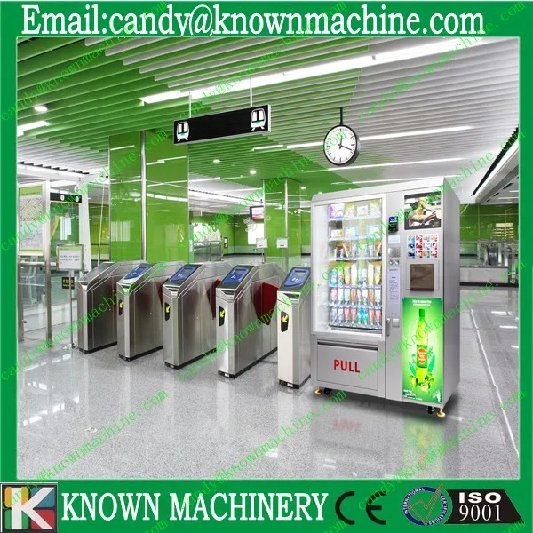 

automatic vending machine for drinks and snacks with paper acceptor and coin acceptor Free ship by sea to seaport CFR Price