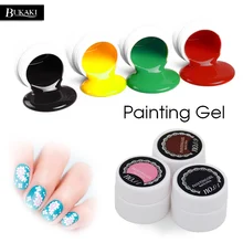 BUKAKI 12 цветов краска акриловый клей для ногтей био рисунок лак для ногтей сделай сам для нанесения УФ-геля