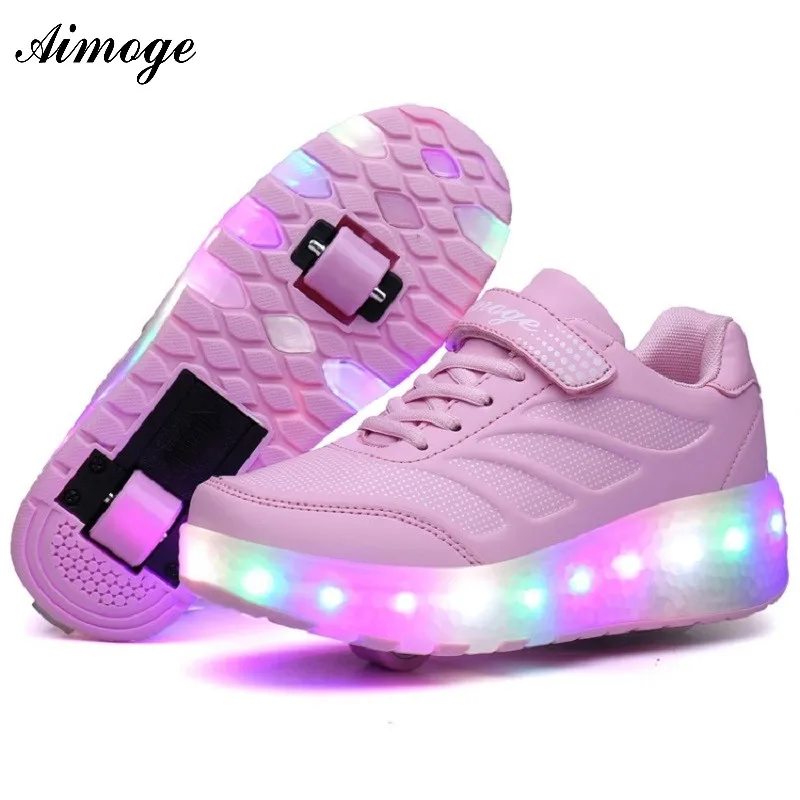 Aimoge roller sneakers heelys shoes rollerskate sneakers
