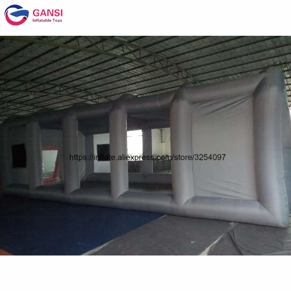  High quality durable inflatable spray paint booth 10m giant inflatable spray booth tent for car