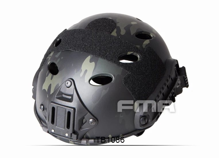 

FMA Tactical Airsoft Adjustable Fast Helmet PJ MultiCam Black NVG Mount TB1086
