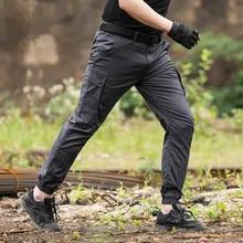 Хлопковые дышащие свободные армии поклонников Training тактические брюки мужской Открытый Отдых Охота Восхождение Пеший Туризм водостойкая длинные штаны