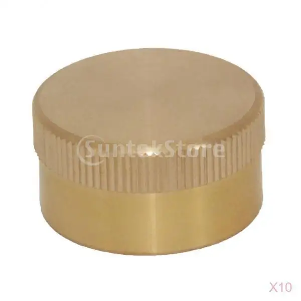10pcs Heavy Duty Solid Brass Cap 1LB Propane Bottle Small Gas Tank Cylinder Cap Refill Coupler