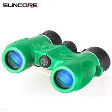 8x21 Бинокль дети HD зеленый портативный телескоп BK4 Призма синяя пленка оптические линзы для наблюдения за птицами Отдых на открытом воздухе