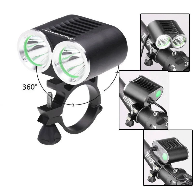 

2018 True 2000LM 2 X XM-L T6 LED USB Waterproof Lamp Bike Bicycle Headlight Safety & Survival Z1026
