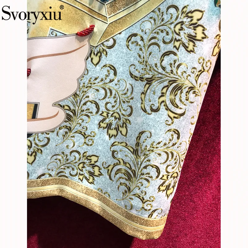 Женское свободное платье Svoryxiu разноцветное короткое с полурукавами расшитое