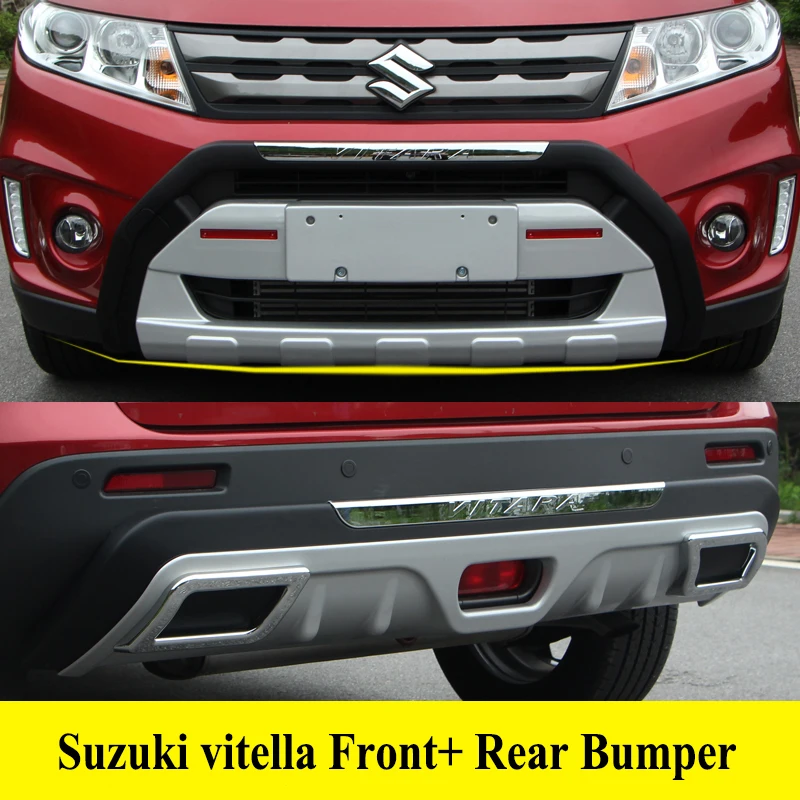 JIOYNG For Suzuki Vitara 2016 2018 Front+ Rear Bumper Diffuser Bumpers