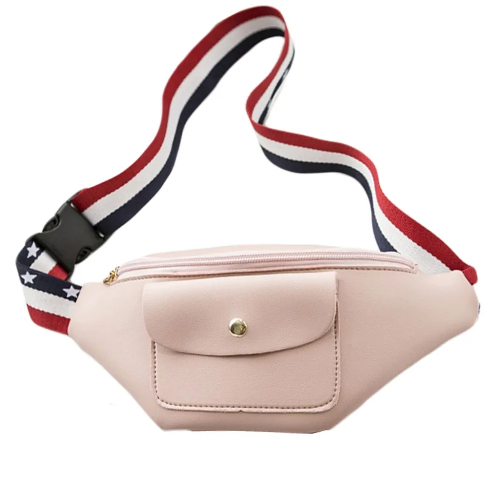 Hot Women Pu Leather Waist Fanny Bum Bag Casual Waterproof Money Pouch