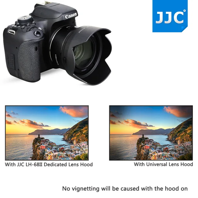 JJC LH-68II 専用レンズフードキヤノン EF 50 ミリメートル f
