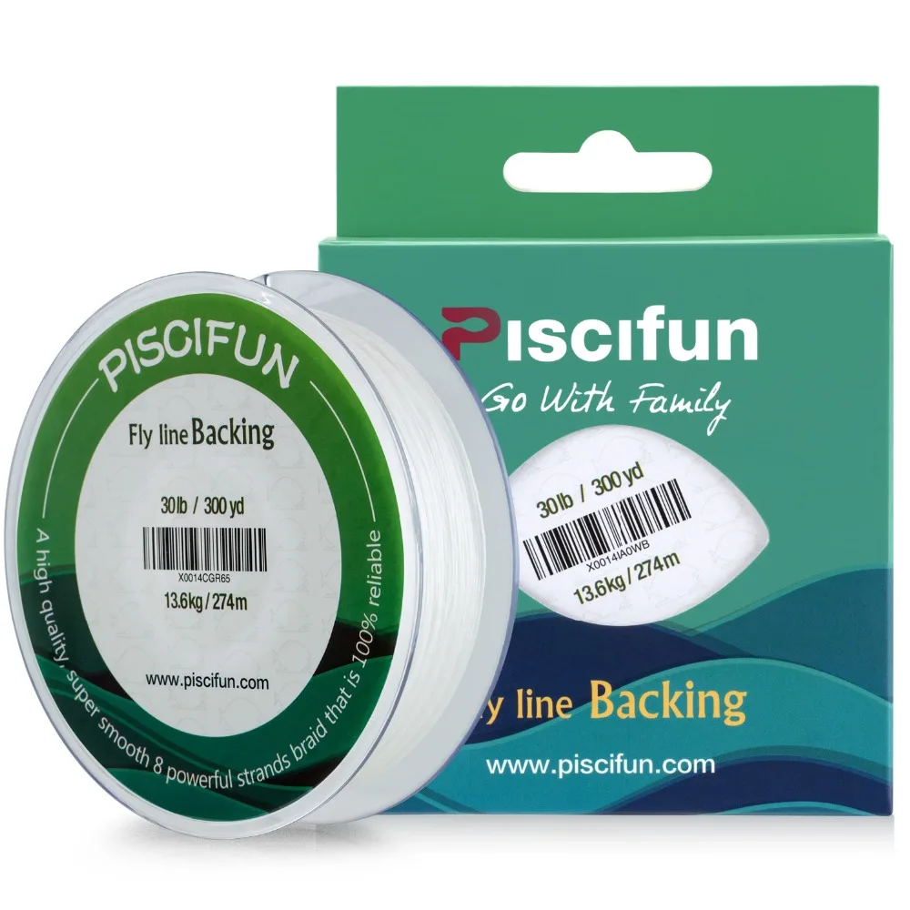 Рыболовная леска Piscifun оранжевая белая Fluo желтая 274 м 13 6 кг/30 фунтов|fishing line|backing