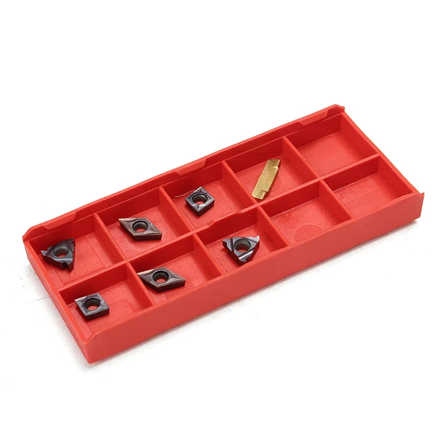 7pcs 10mm Lathe Turning Tool Holder Boring Bar With 7pcs DCMT/CCMT Carbide Insert And 7pcs Wrenches