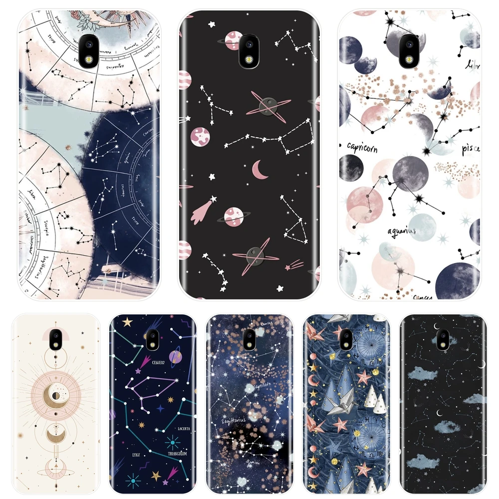Силиконовый чехол для телефона Samsung Galaxy J4 J6 J8 Plus Art Star мягкая задняя крышка J3 J5 J7 2015