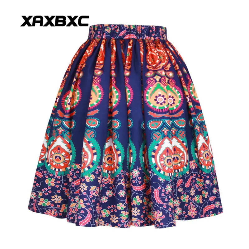 XAXBXC 004 Новинка, летняя сексуальная юбка принцессы для девочек, юбка-пузырь, фламинго, птица, пианино, 3D принты, Скейтер, плиссированная, до колена, миди, Женская юбка - Цвет: 005