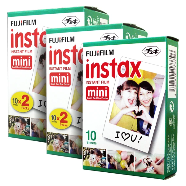 Fujifilm Instax Mini 25 мгновенная камера-белый+ Fuji белый край 50 пленка