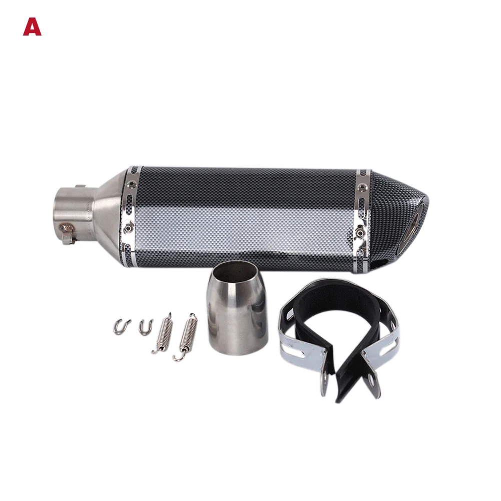 

Motorcycle 51MM Scooter Exhaust Muffler Pipe Modified Stainless Steel Muffler Tail Pipes DXY88