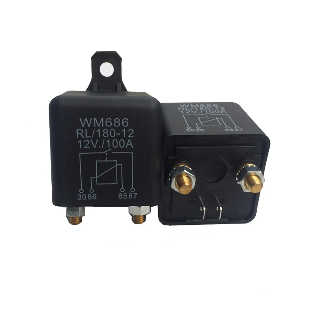 1 шт. Стартовое реле высокого тока 12VDC 100A AMP 2 4 Вт контакта автомобильное включения
