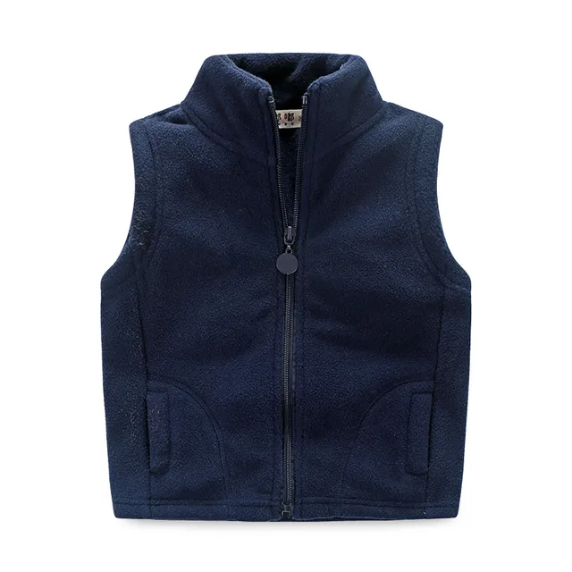 FHADST 2017 thicken winter cotton vest turtleneck solid fashion baby