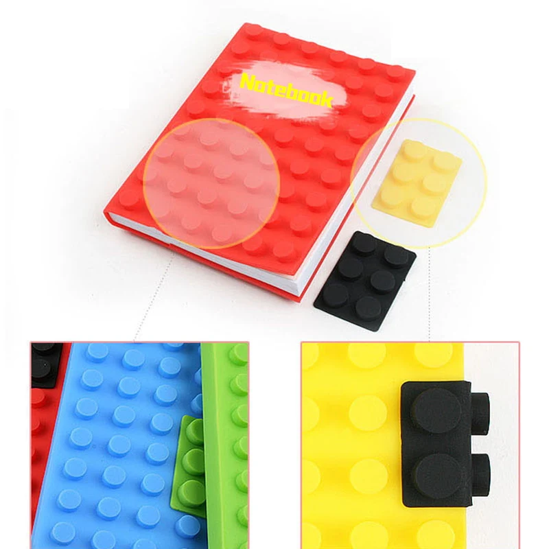 

9 Style Colorful Creative Notebooks DIY Diary Book Building Blocks Compatible Legoed Duploe Figure Note Books Children Toys Gift