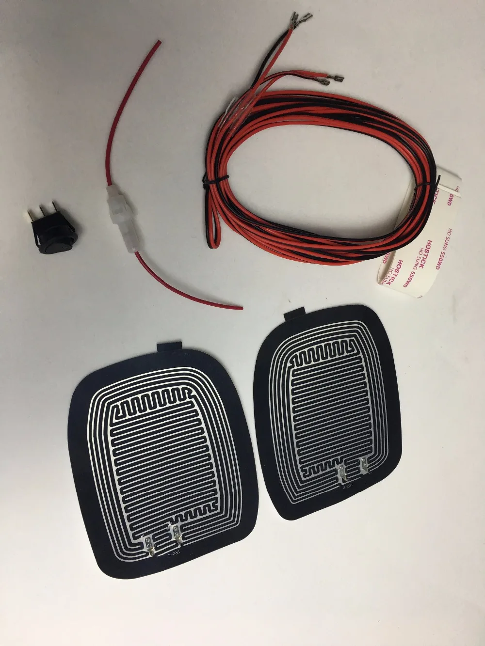 

Auto rearview mirror heated covers 15.5*12cm defrost , rain ICE for exterior side mirror heater fast car 12V with switch set