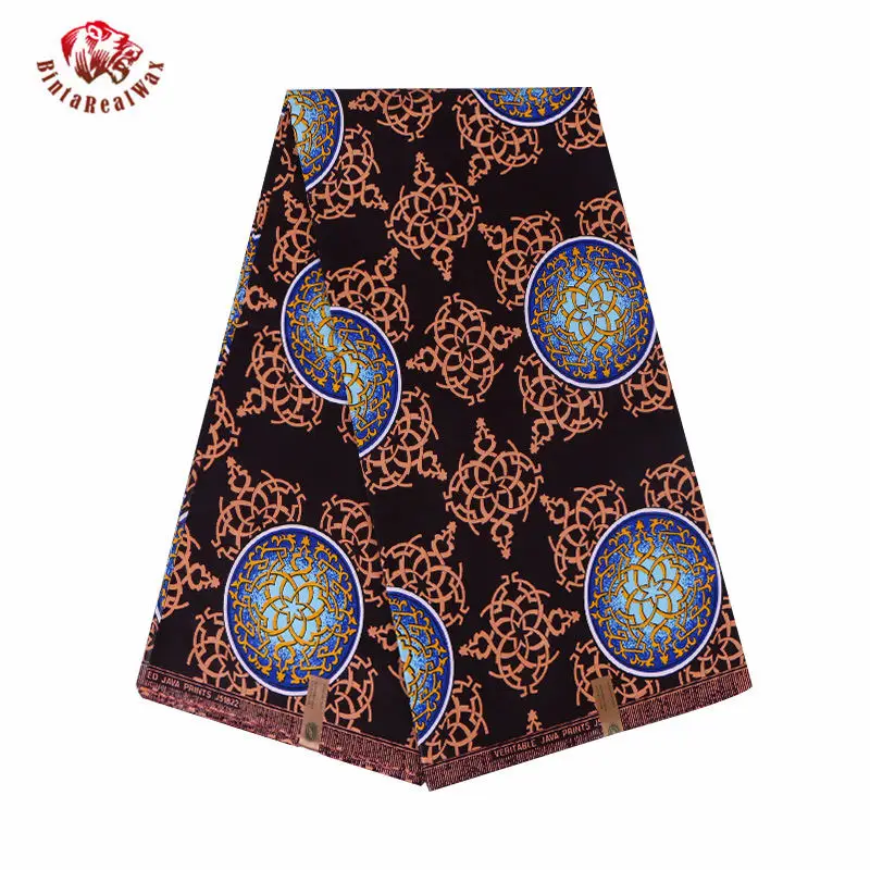 

2019 New African Wax Print Fabric new bintarealWax Fabric Pattern Wax Print Fabric Ankara African Batik Fabric 24FS1175