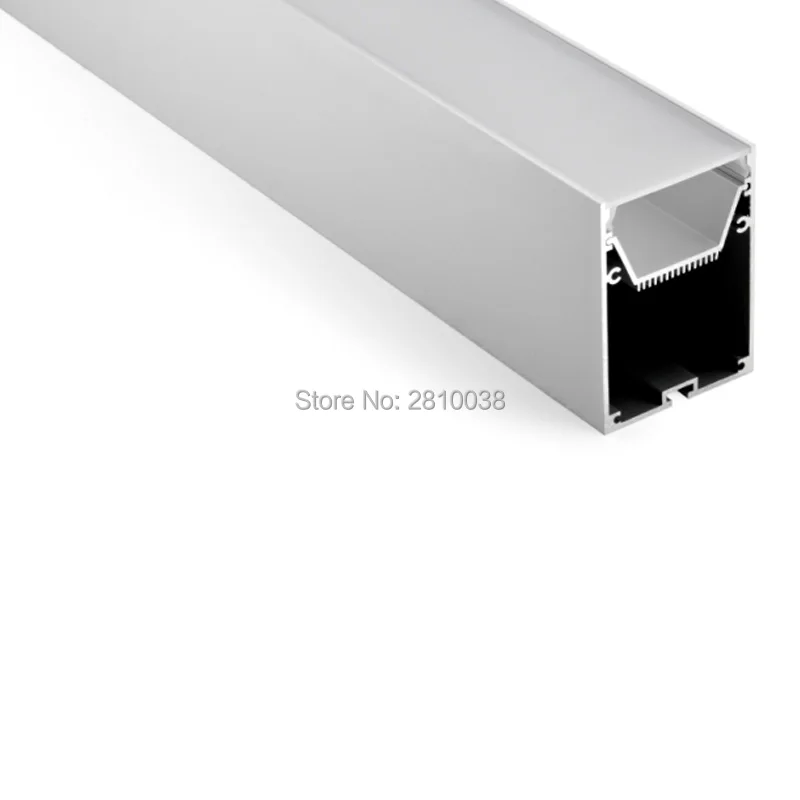 

100 X 2M Sets/Lot Linear light led strip channel Large size U style aluminium led profile housing for suspension lighting