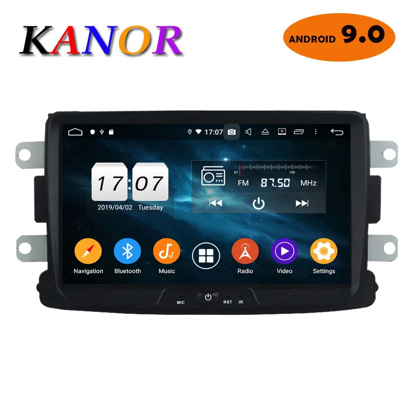 Sale KANOR Octa Core Android 9.0 4+32g 2din Car Radio For Renault Duster Sandero Logan Dacia GPS Satnavi Headunit 2 Din Android 0 Sale KANOR Octa Core Android 9.0 4+32g 2din Car Radio For Renault Duster Sandero Logan Dacia GPS Satnavi Headunit 2 Din Android 0