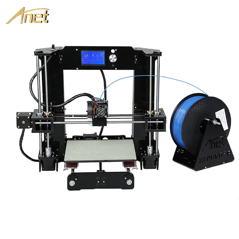 Anet E12 A8 A6 nivelación automática A8 barato 3D kit de Impresora DIY Reprap Prusa i3 3D Impresora con PLA 10m filamento Impresora 3d drucker - 3