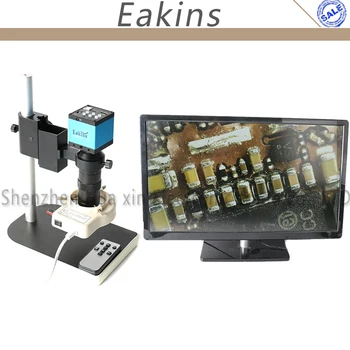 

20MP 108P HDMI USB Video Microscope Camera For Industry Lab PCB USB Output TF Card Video Recorder+100X C-mount Lens+56 LED Light
