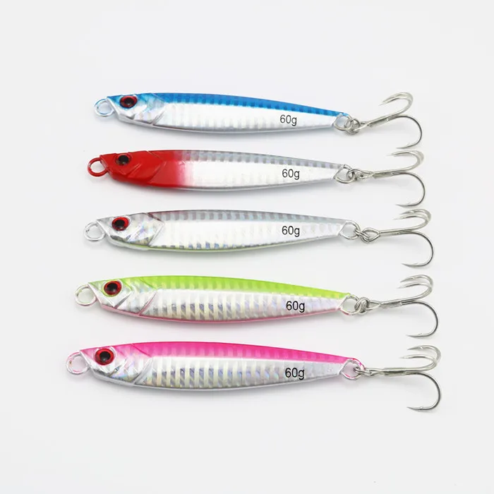 60g jigs deep sea fishing lure lead fish jig hard bait fishing lure