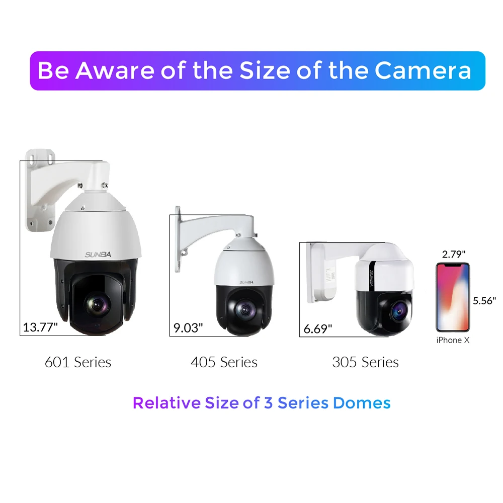 SUNBA IP PoE + уличная PTZ камера 25X оптический зум 1080 p высокоскоростной безопасный