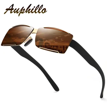 

Mens Sunglasses Luxury Brand Designer Rimless Square Sunglasses Men Polarized Driving Sun Glasses UV400 gafas de sol hombre 132