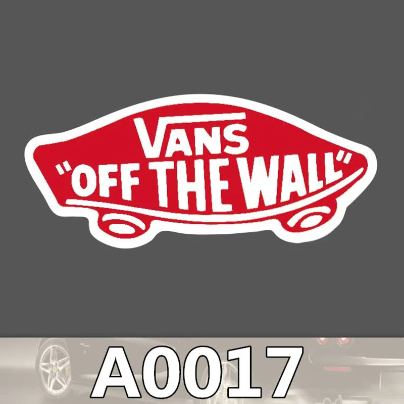 50 шт./пакет vans off Наклейка на стену для путешествий скейтборд тележки стикер наклейка на кузов стиле «граффити» из мультфильма; ПВХ водонепроницаемый стикер A0116 - Цвет: A0017