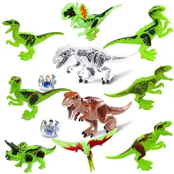 10 шт. 79151 + ночник парк рисунках динозавров кирпичи Конструкторы Super Heroes детские игрушки