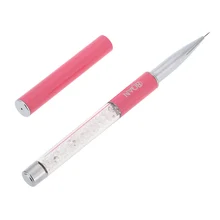 BQAN Кисть для ногтей ручка+ колпачок Стразы Алмазная металлическая акриловая ручка резьба пудра гель Лак Лайнер кисти для ногтей Pinceis инструменты