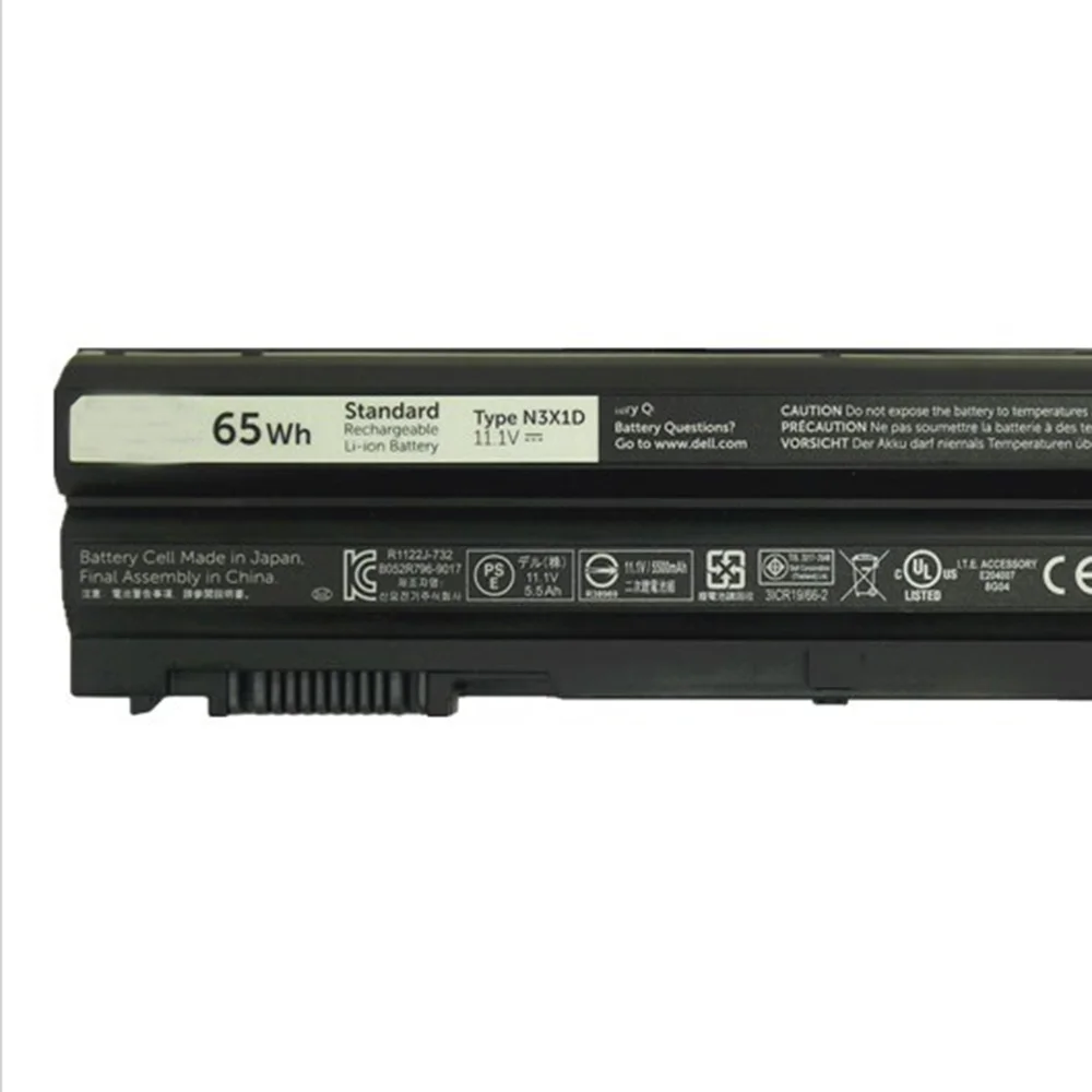 11,1 V 65Wh N3X1D N3X1D 96JC9 ноутбук Батарея для Dell Latitude E6540 E6440 E5530 E5430 E6520 E6420 M2800