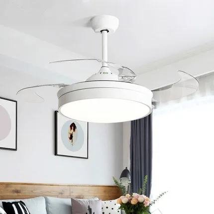 Modern Ceiling Fans With Lights For Living Room 42 Inch Remote