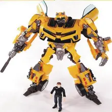 anime 18CM Transformation Robot Sam Action Figures Toys yellow Car Sam Robots Brinquedos Classic juguetes kids