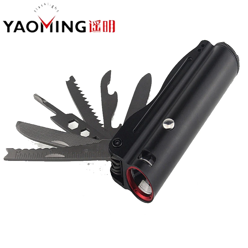 

Tactical Knife Flashlights Led flashligts CREE Q5 2000LM Rechargeable Led Lantern 3 Modes Waterproof Self Defense Lamp Torch