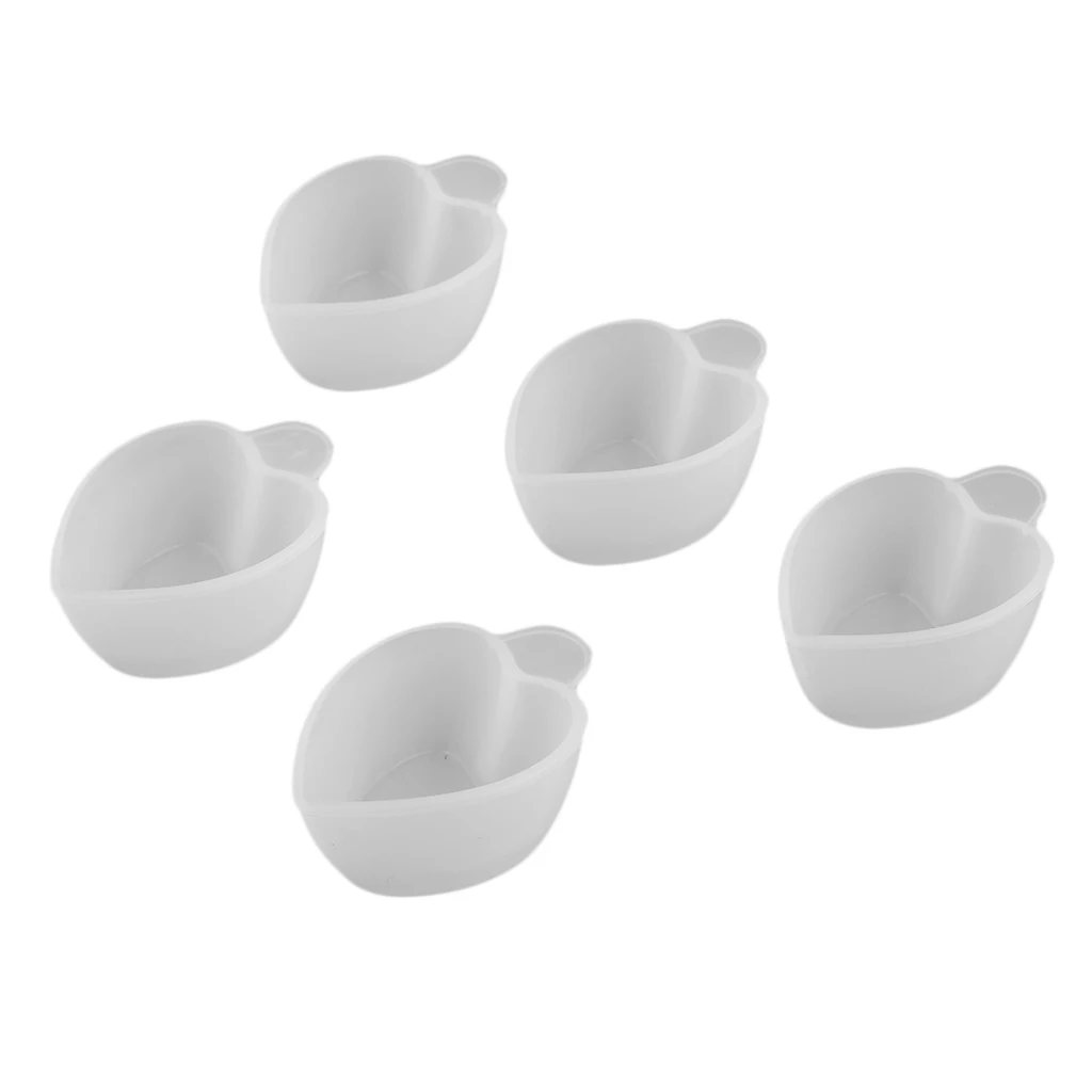 5 Pack Silicone Mold Cup Reusable Epoxy Resin Mixing Cups Dispenser DIY Jewelry Making Resin Glue Tools