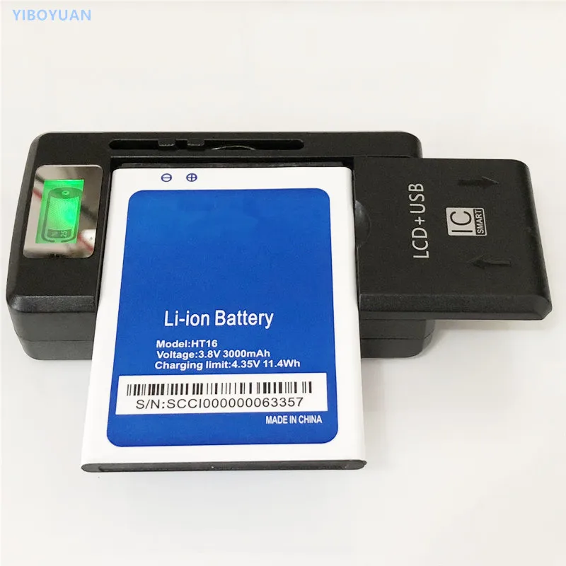

3.8V 3000mAh For HOMTOM HT16 HT16Pro Battery + SS-8 Charger