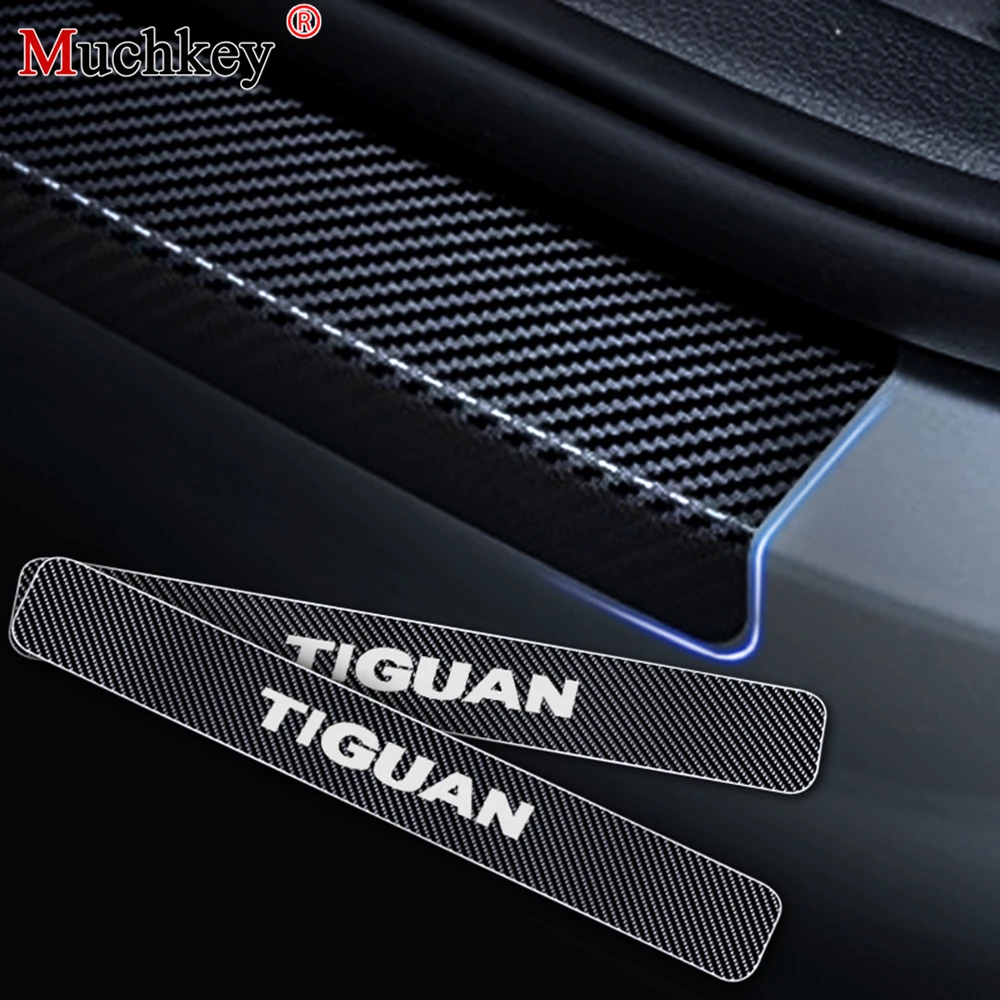 Для Volkswagen VW Tiguan Авто входной двери охранник порога Добро пожаловать педаль