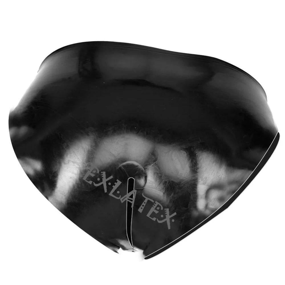 Latex Panties Women Open Crotch Hot Sexy Open Thong Panties Women Latex Rubber Mini Brief Sexy Lingerie  (2)